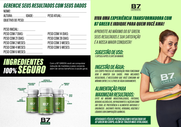 Panfleto B7 Green (10 UNIDADES)